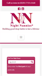 Mobile Screenshot of nightnannies.com